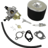 A carburetor and parts kit for the briggs & stratton 4 9 7 1 0 2
