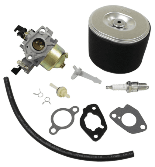 A carburetor and parts kit for the briggs & stratton 4 9 7 1 0 2