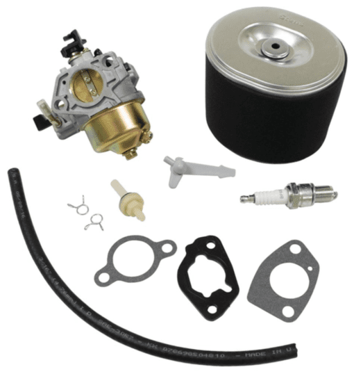 A carburetor and parts kit for the briggs & stratton 4 9 7 1 0 2