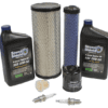 A set of service parts for the engine.