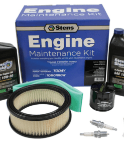 A kit with some engine oil and filters