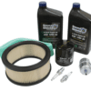 A kit that includes some oil, air filter and grease.