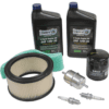 A set of filters, oil and tune up kits for the engine.