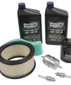 A set of filters, oil and tune up kits for the engine.