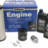 A kit with some engine oil and filters